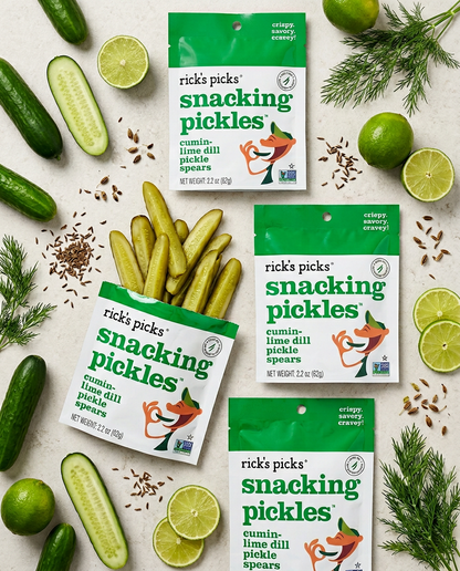 Cumin-Lime Snacking Pickles - 12 Pack!